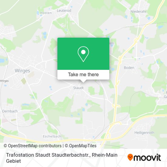 Карта Trafostation Staudt Staudterbachstr.