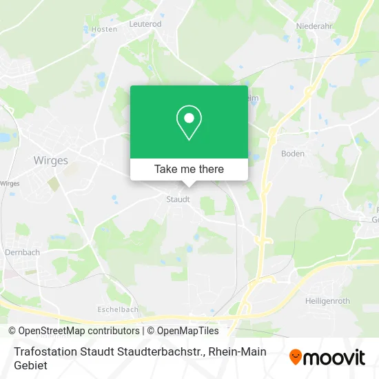 Карта Trafostation Staudt Staudterbachstr.