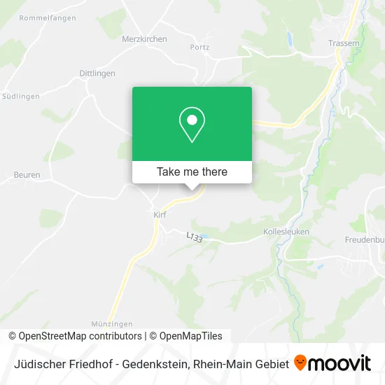 Карта Jüdischer Friedhof - Gedenkstein