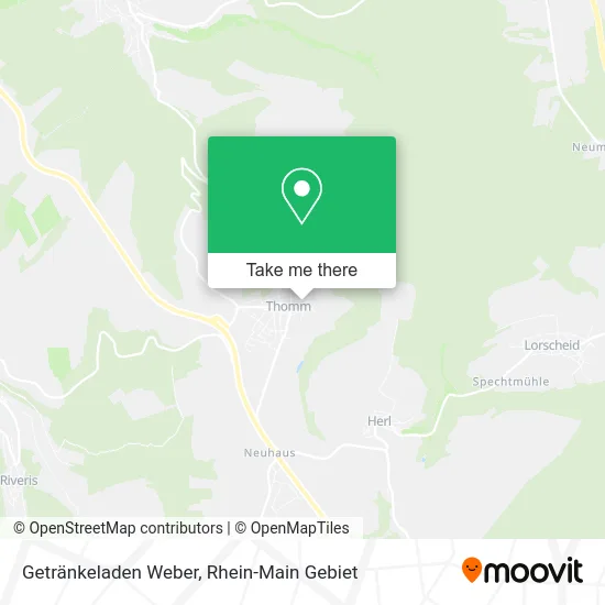 Карта Getränkeladen Weber