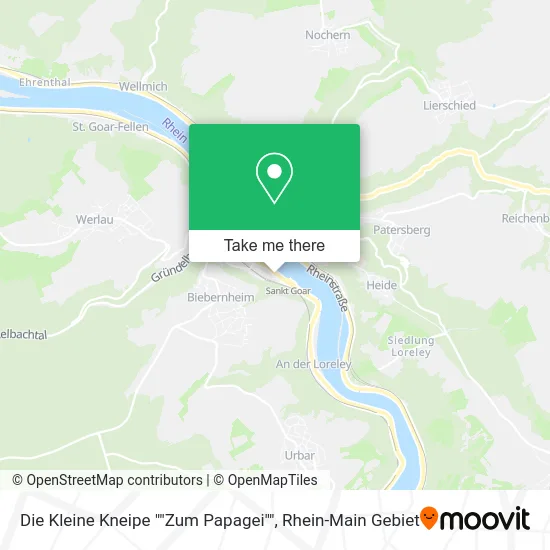 Карта Die Kleine Kneipe ""Zum Papagei""