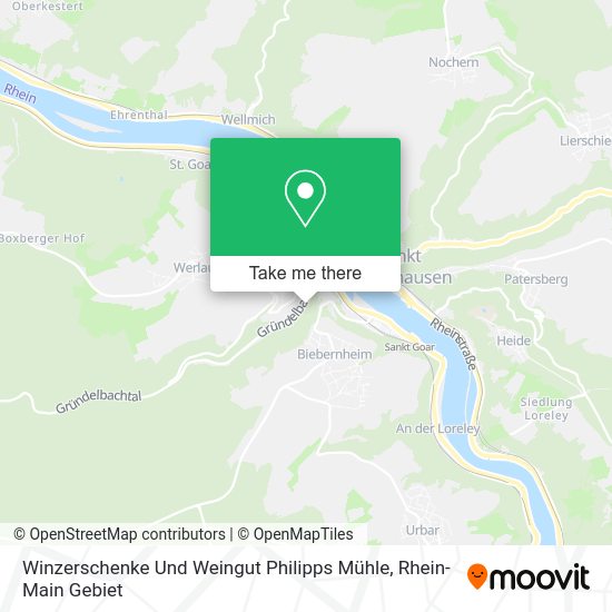 Карта Winzerschenke Und Weingut Philipps Mühle