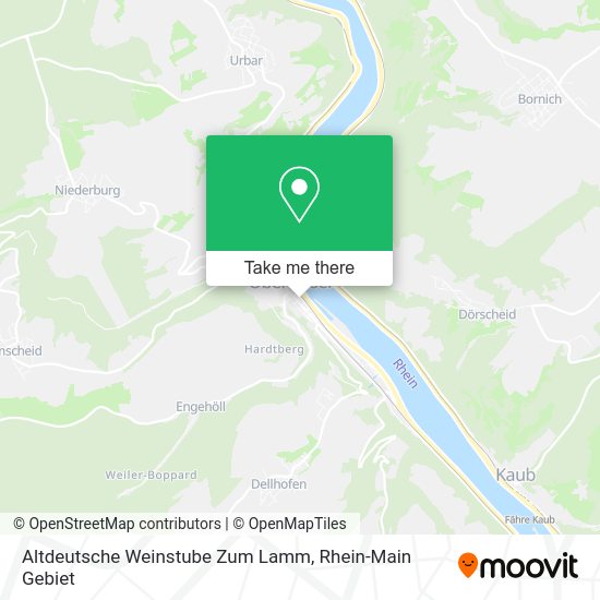 Карта Altdeutsche Weinstube Zum Lamm