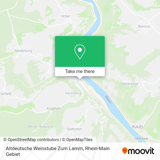 Карта Altdeutsche Weinstube Zum Lamm