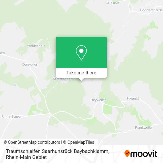 Карта Traumschleifen Saarhunsrück Baybachklamm