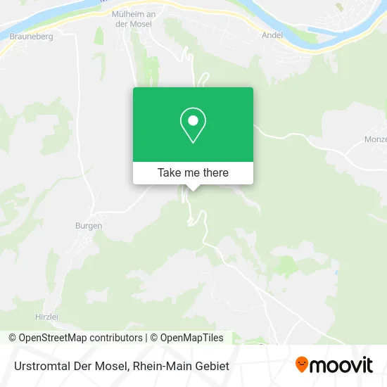 Карта Urstromtal Der Mosel