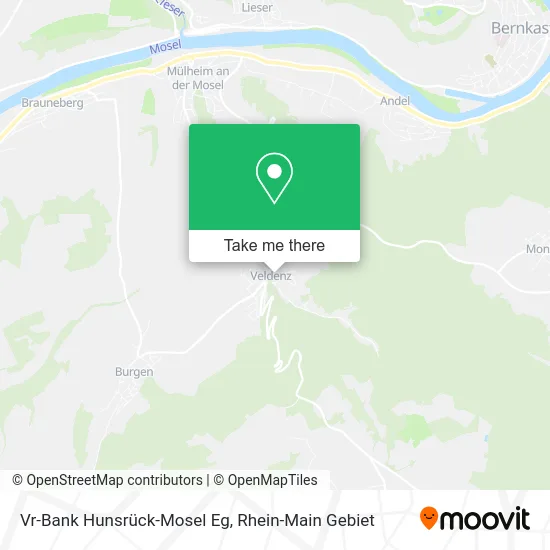 Карта Vr-Bank Hunsrück-Mosel Eg