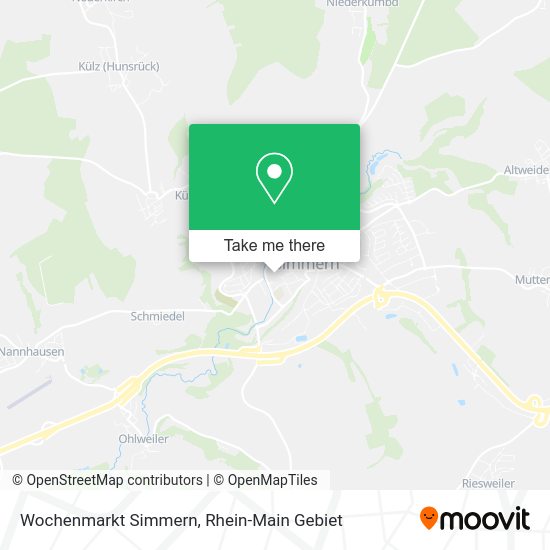 Карта Wochenmarkt Simmern