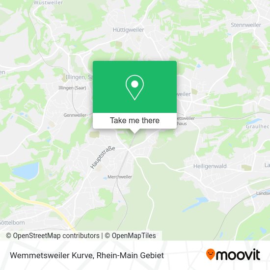 Карта Wemmetsweiler Kurve