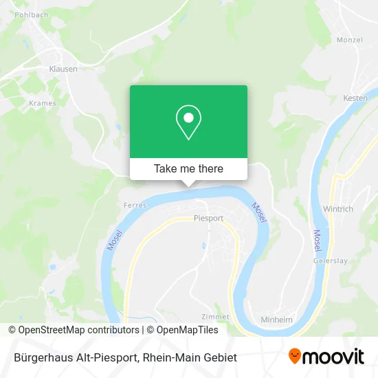 Карта Bürgerhaus Alt-Piesport