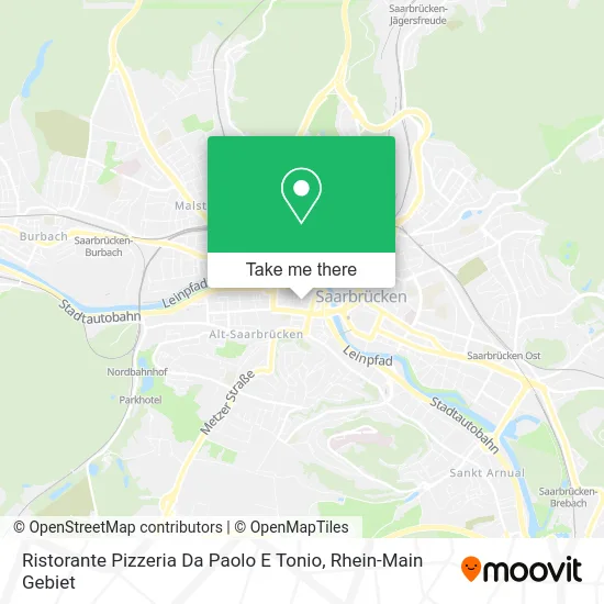 Карта Ristorante Pizzeria Da Paolo E Tonio