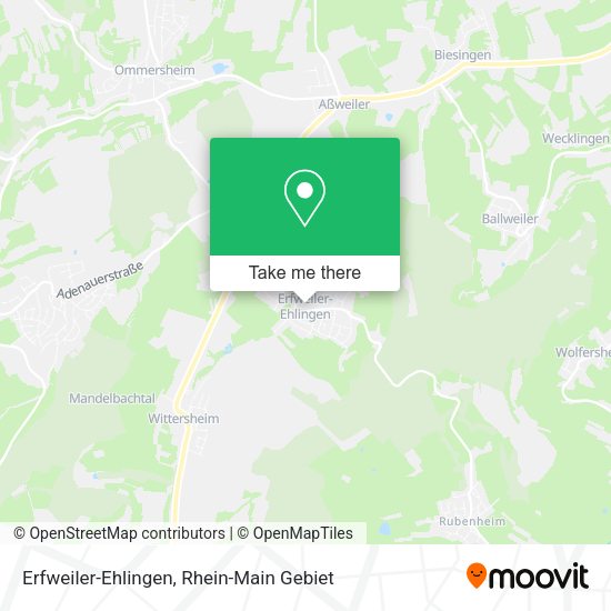 Карта Erfweiler-Ehlingen