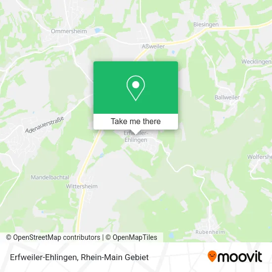 Карта Erfweiler-Ehlingen