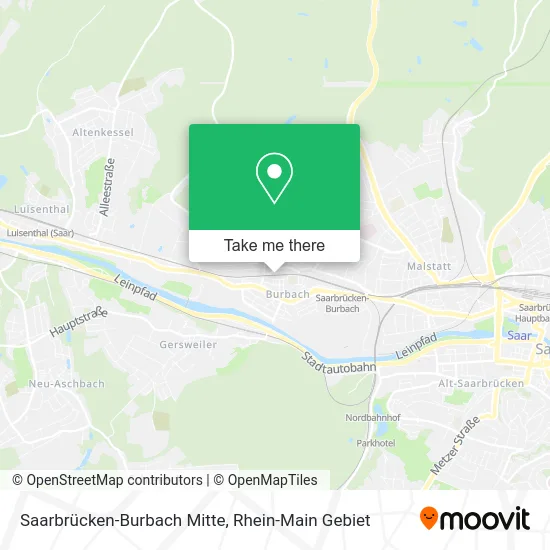 Карта Saarbrücken-Burbach Mitte