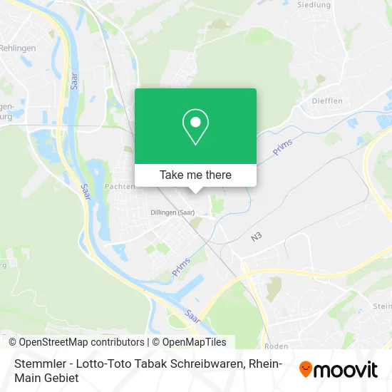 Карта Stemmler - Lotto-Toto Tabak Schreibwaren