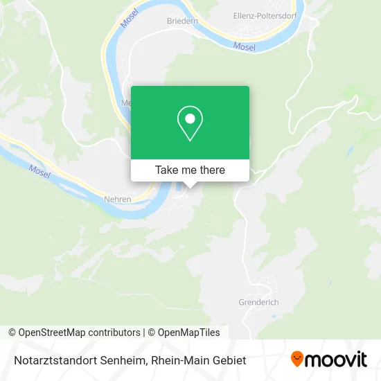 Карта Notarztstandort Senheim