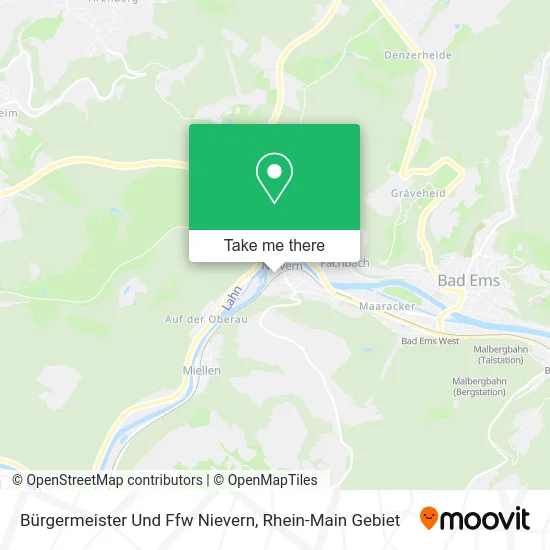 Карта Bürgermeister Und Ffw Nievern