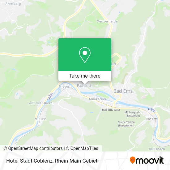 Карта Hotel Stadt Coblenz