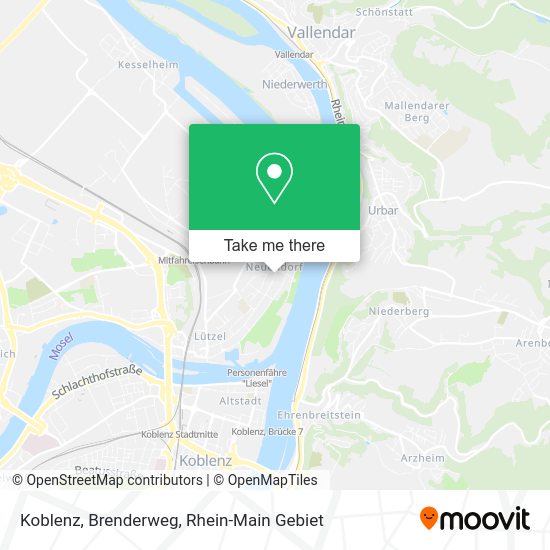 Карта Koblenz, Brenderweg