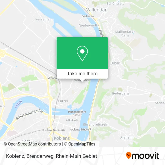 Карта Koblenz, Brenderweg