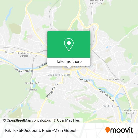 Карта Kik Textil-Discount