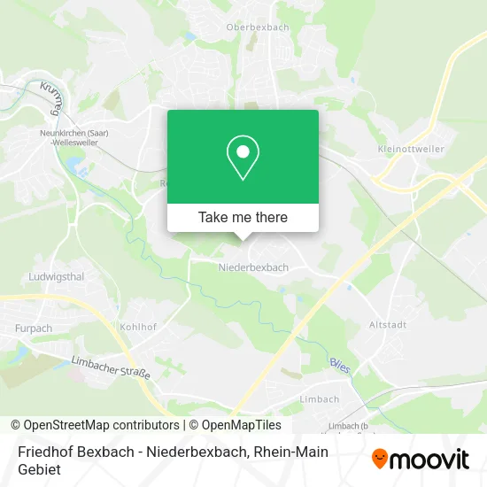 Карта Friedhof Bexbach - Niederbexbach