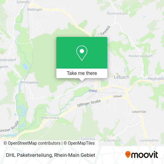 Карта DHL Paketverteilung