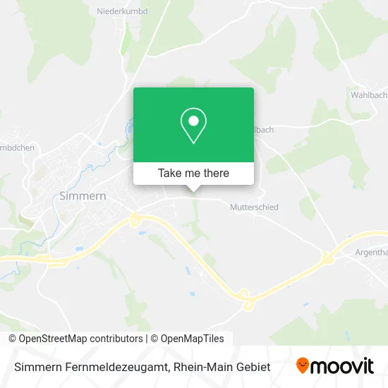 Карта Simmern Fernmeldezeugamt