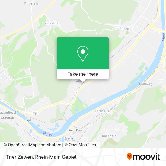 Карта Trier Zewen