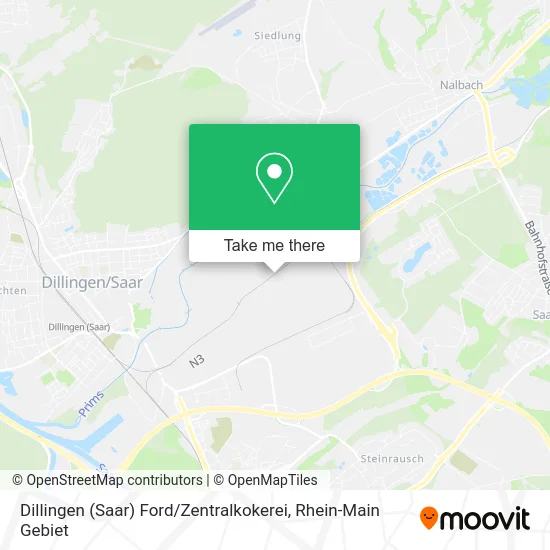 Карта Dillingen (Saar) Ford / Zentralkokerei
