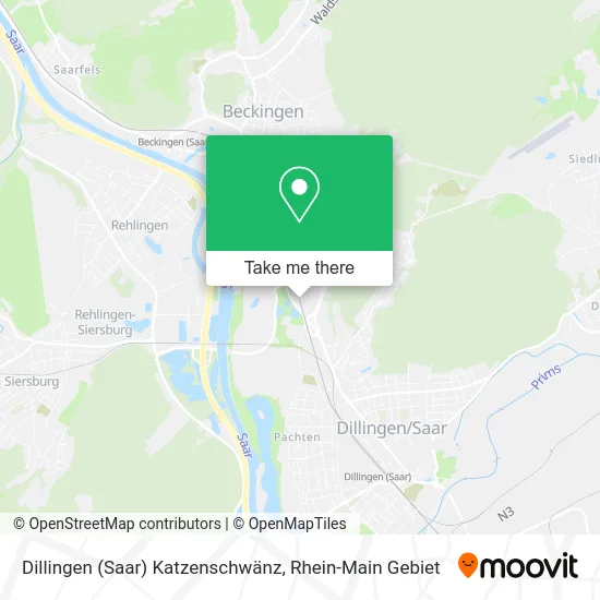 Карта Dillingen (Saar) Katzenschwänz