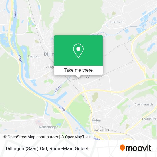 Карта Dillingen (Saar) Ost