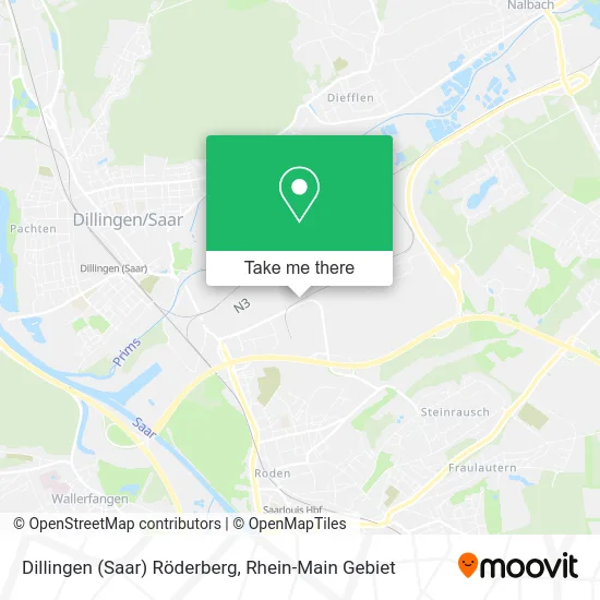 Карта Dillingen (Saar) Röderberg