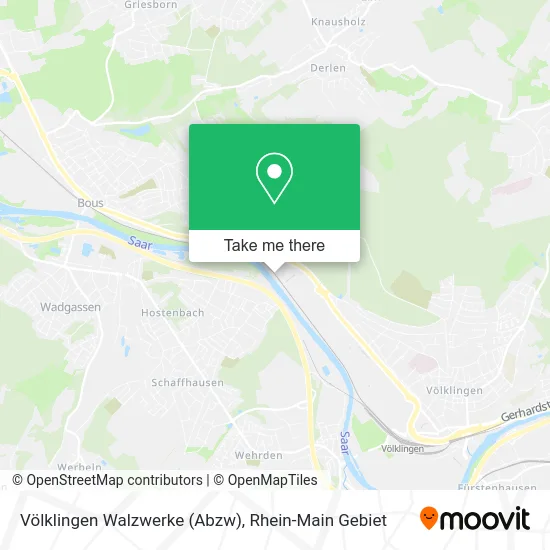 Карта Völklingen Walzwerke (Abzw)