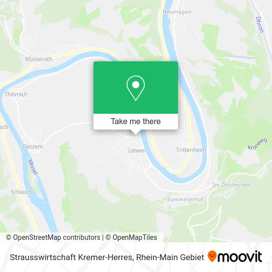 Карта Strausswirtschaft Kremer-Herres