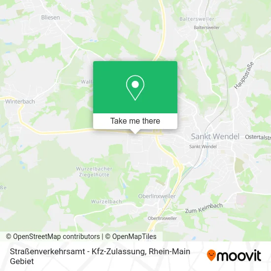 Карта Straßenverkehrsamt - Kfz-Zulassung