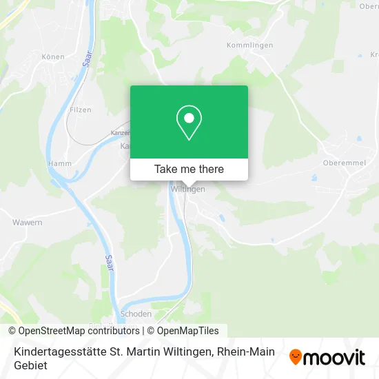 Карта Kindertagesstätte St. Martin Wiltingen