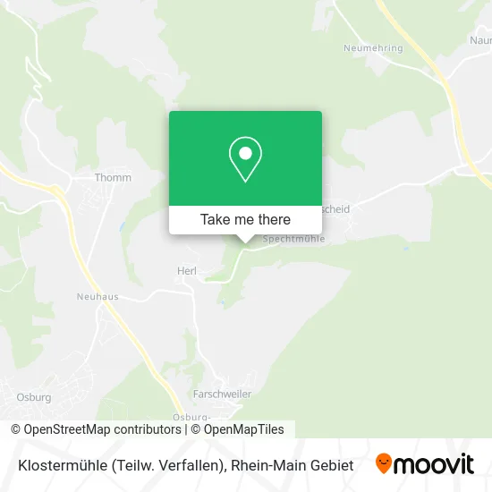 Карта Klostermühle (Teilw. Verfallen)