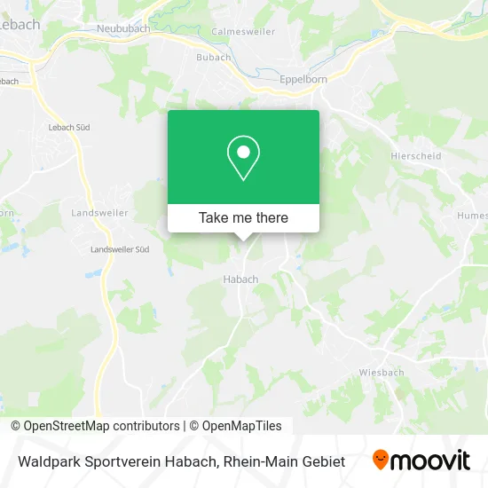 Карта Waldpark Sportverein Habach