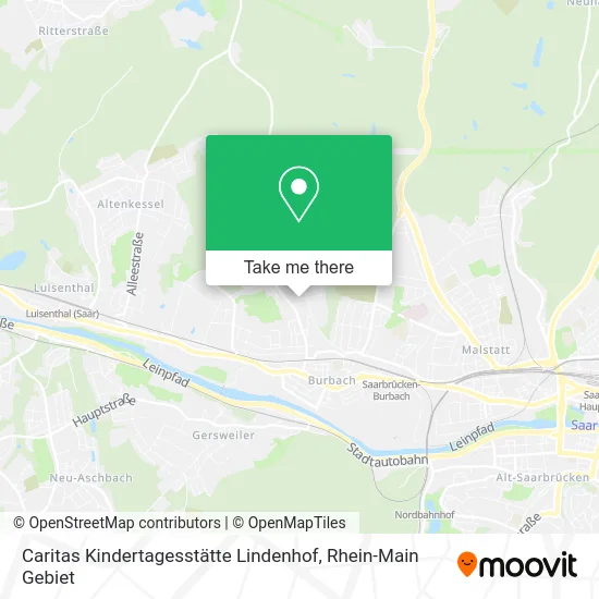 Карта Caritas Kindertagesstätte Lindenhof
