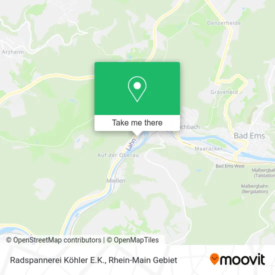 Карта Radspannerei Köhler E.K.