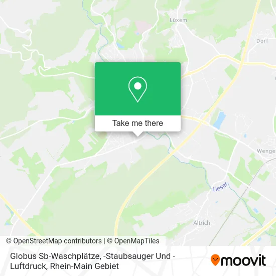 Карта Globus Sb-Waschplätze, -Staubsauger Und -Luftdruck