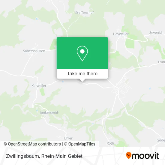 Карта Zwillingsbaum
