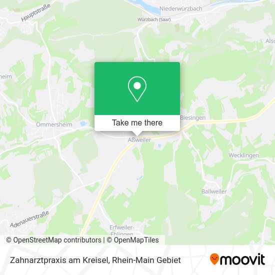 Карта Zahnarztpraxis am Kreisel