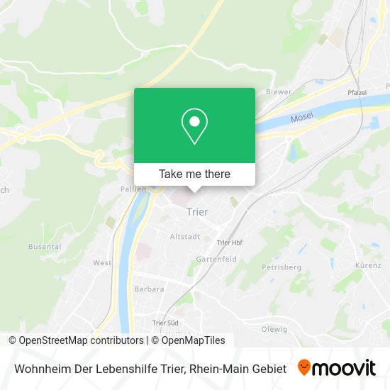 Карта Wohnheim Der Lebenshilfe Trier