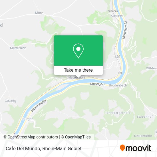 Карта Café Del Mundo