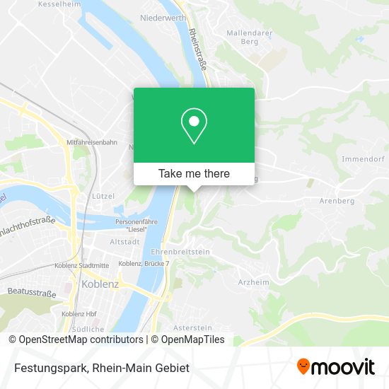 Festungspark map