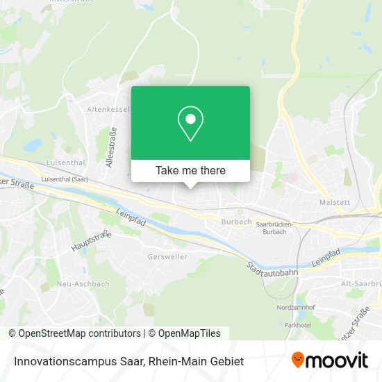 Карта Innovationscampus Saar