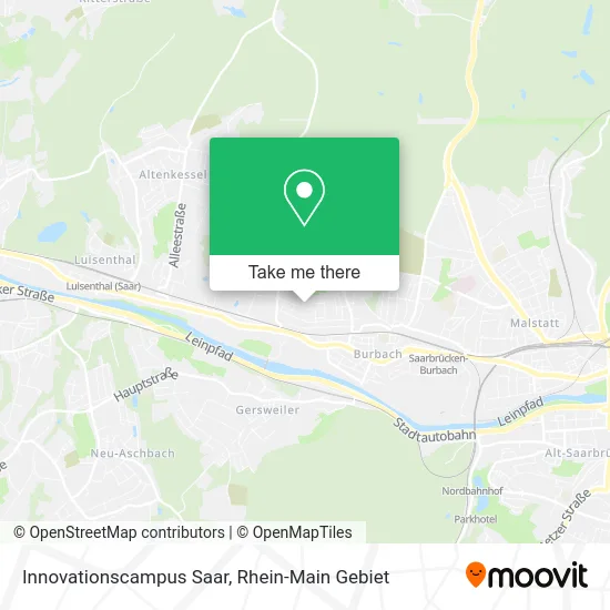Карта Innovationscampus Saar