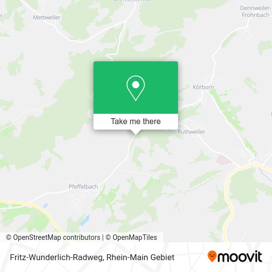 Карта Fritz-Wunderlich-Radweg